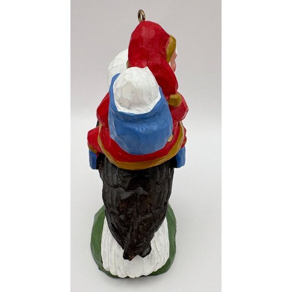 House of Hatten Santa Riding an Eagle Christmas Ornament 1998 Susan M Smith - Picture 6 of 9